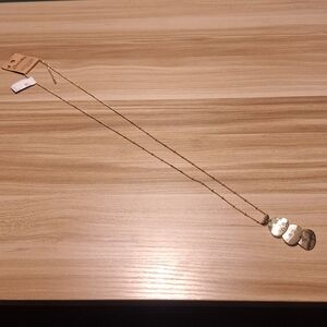 Dorothy Goldtone Triple Disk Pendant Necklace